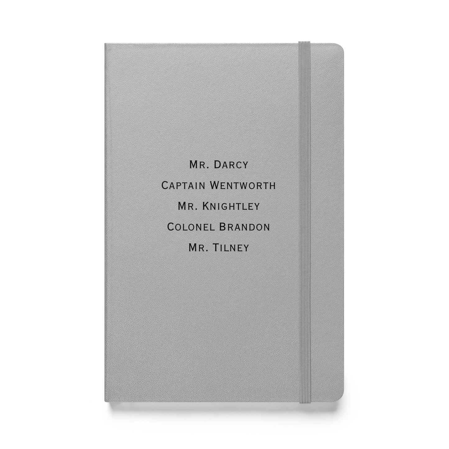 Austen heroes, Hardcover bound notebook