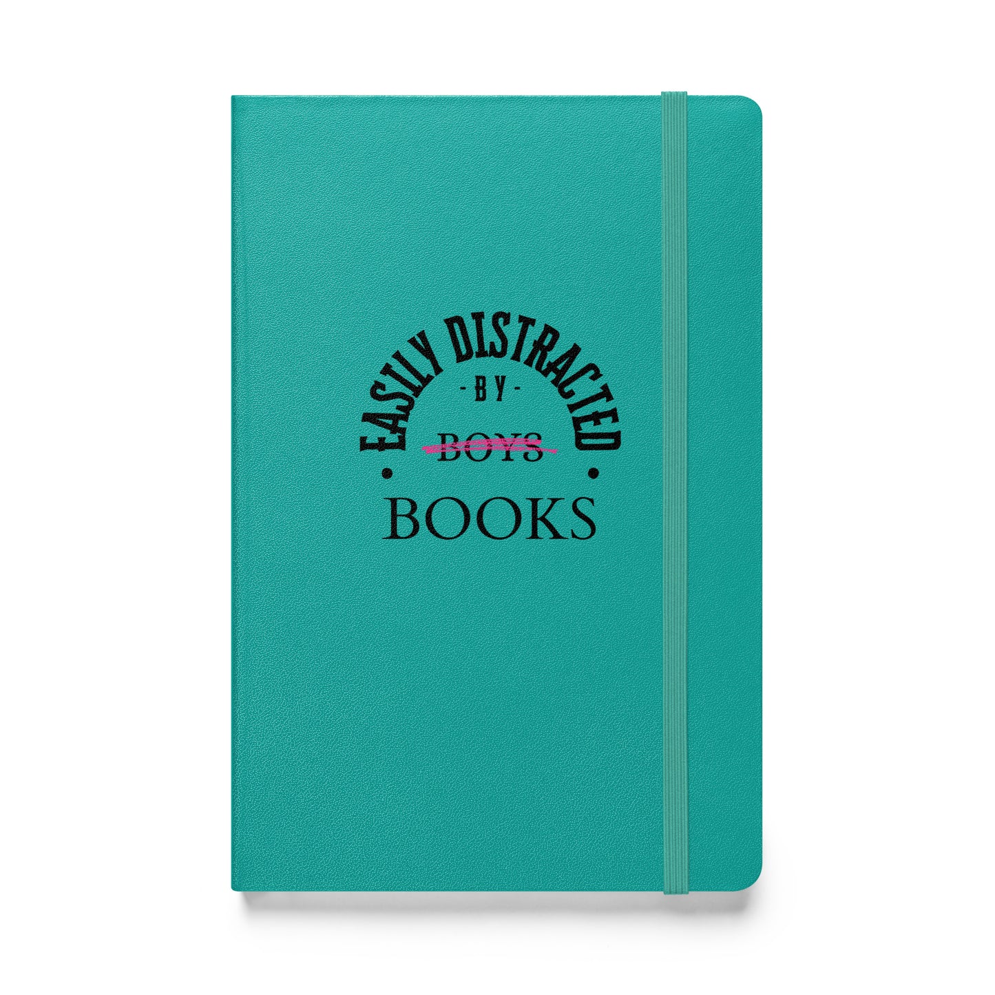 Easily Distracted by Books Hardcover bound notebook