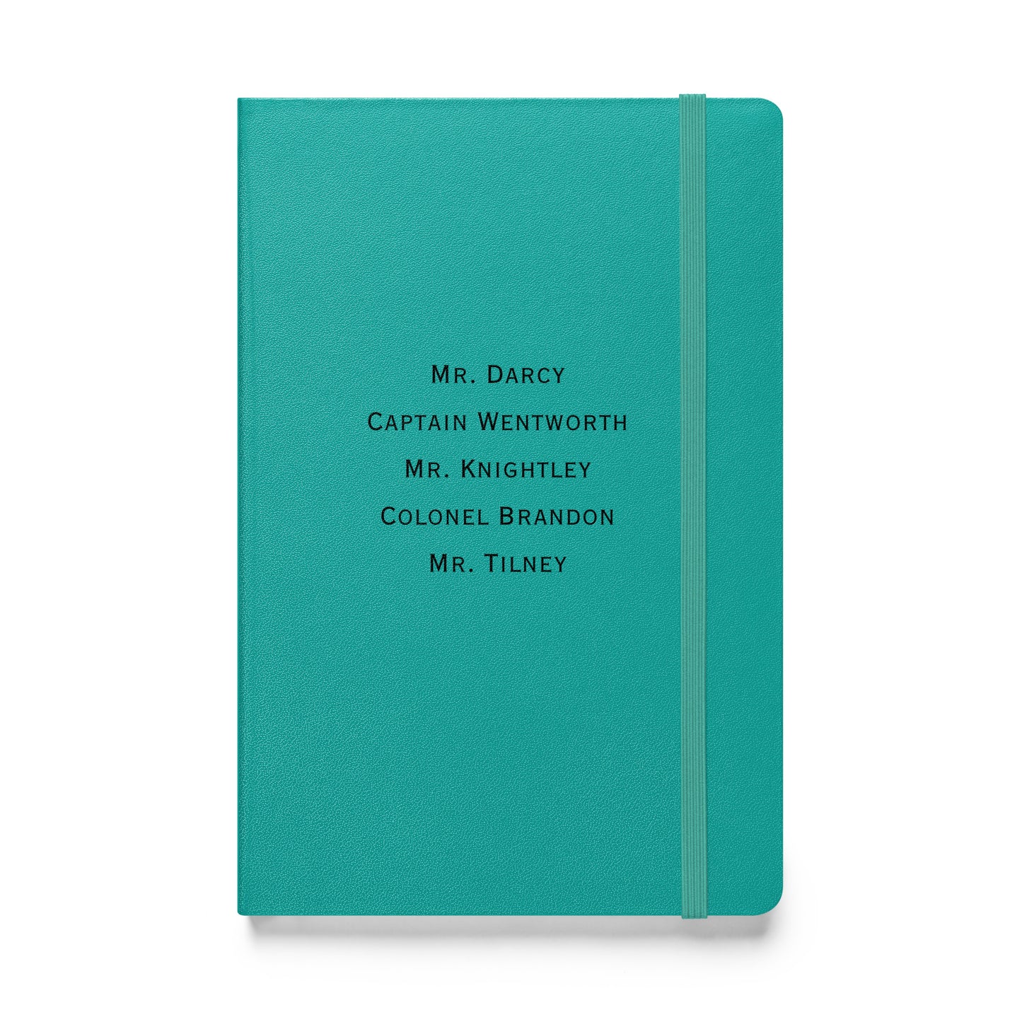 Austen heroes, Hardcover bound notebook