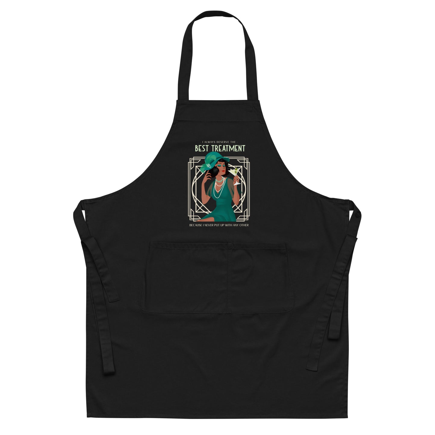 Art Deco - Best Treatment Organic cotton apron