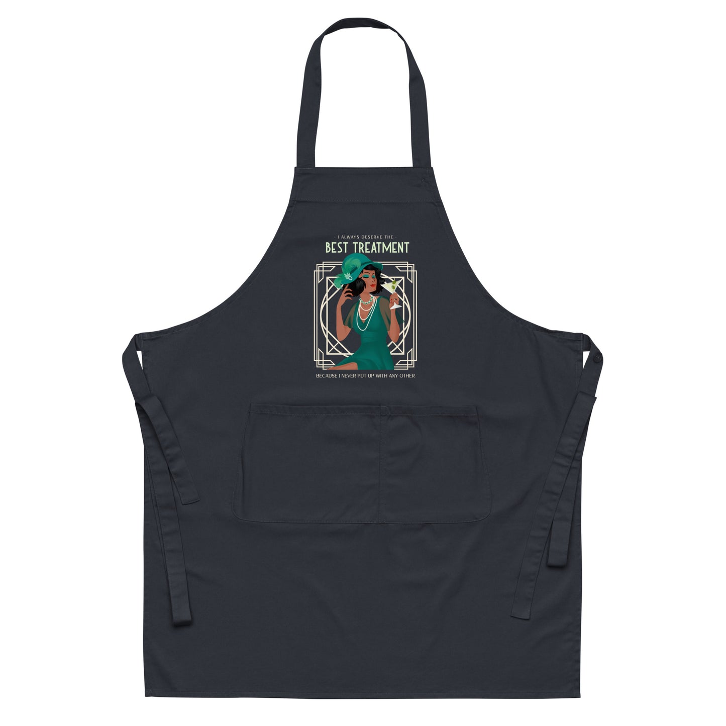 Art Deco - Best Treatment Organic cotton apron