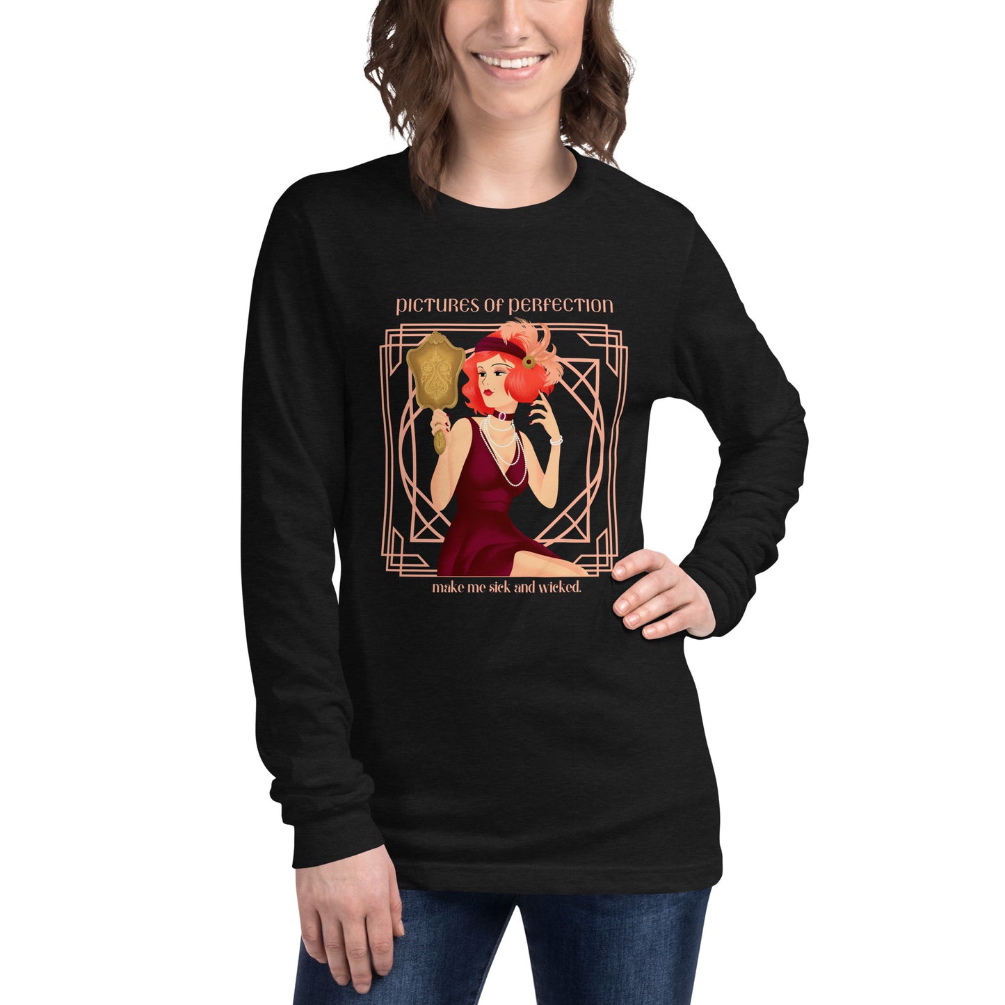 Art Deco - Perfection Unisex Long Sleeve Tee