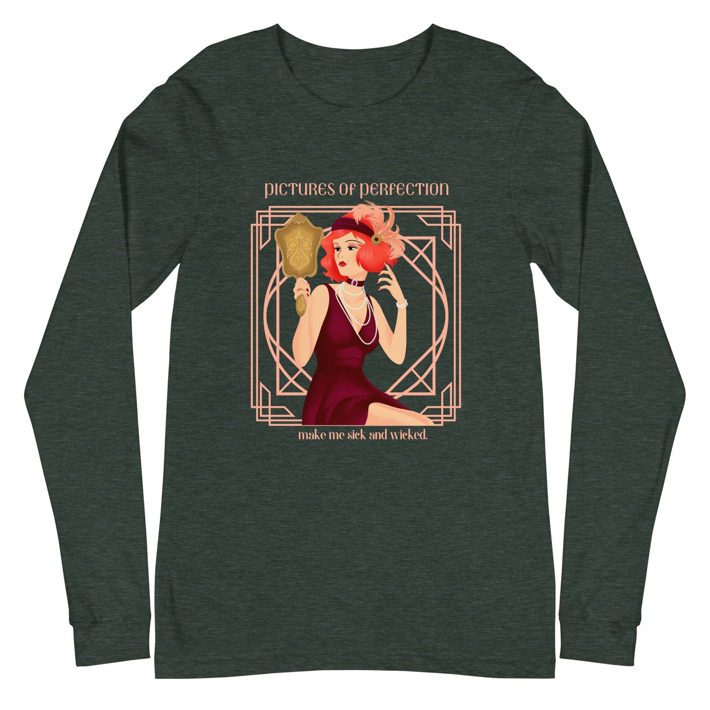 Art Deco - Perfection Unisex Long Sleeve Tee
