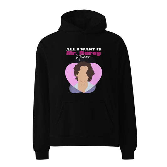 Mr. Darcy & Tacos Unisex oversized hoodie