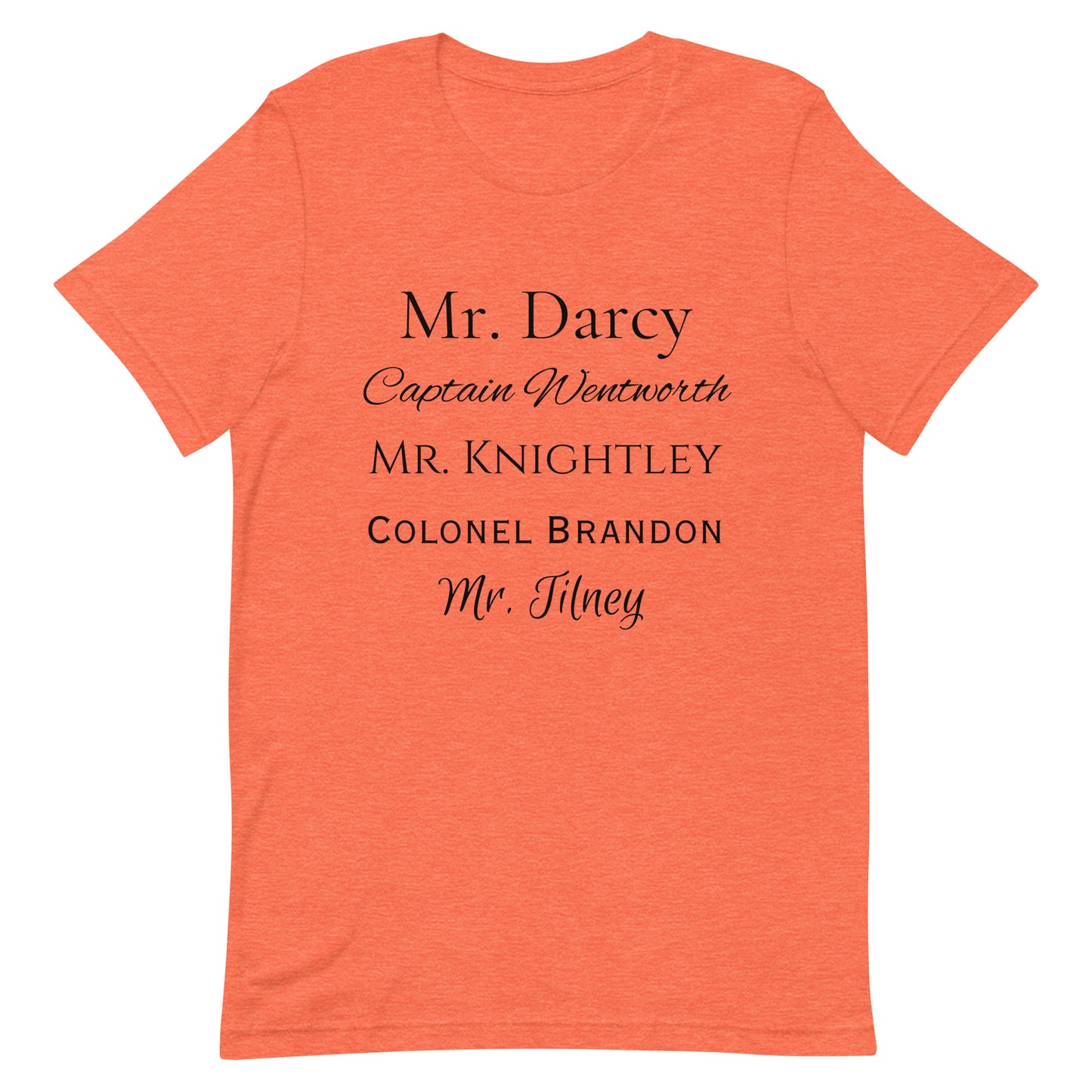 Austen Heroes Unisex T-shirt