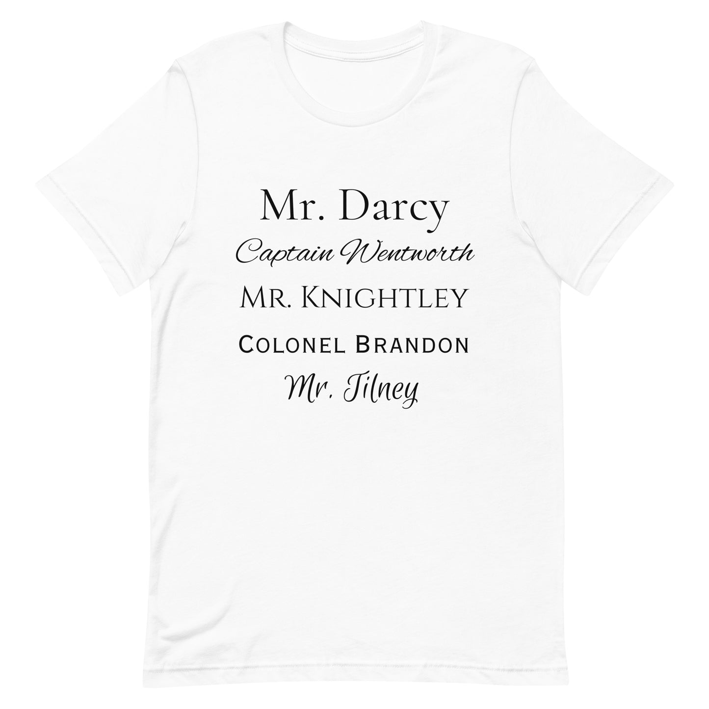 Austen Heroes Unisex T-shirt