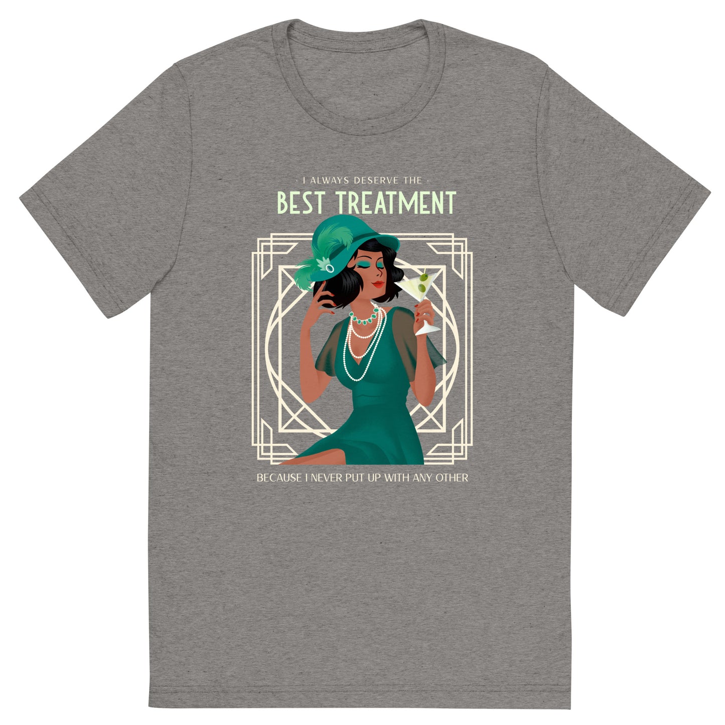 Art Deco - Best Treatment Short sleeve tri-blend
