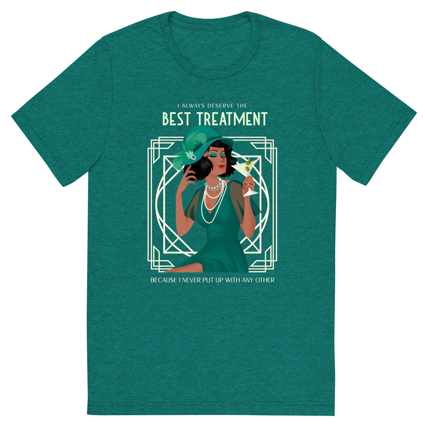Art Deco - Best Treatment Short sleeve tri-blend