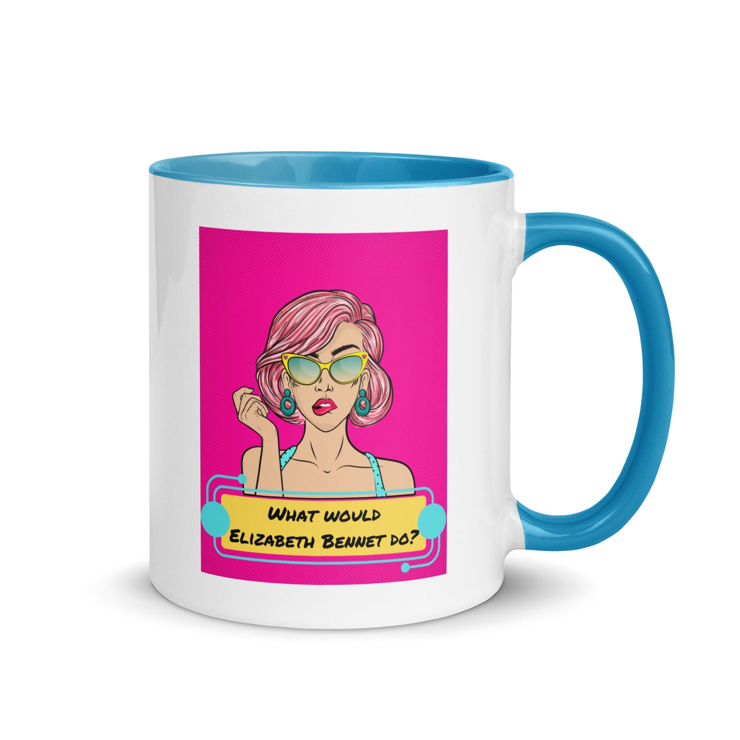 What would Elizabeth Bennet do? Mug with Color Inside