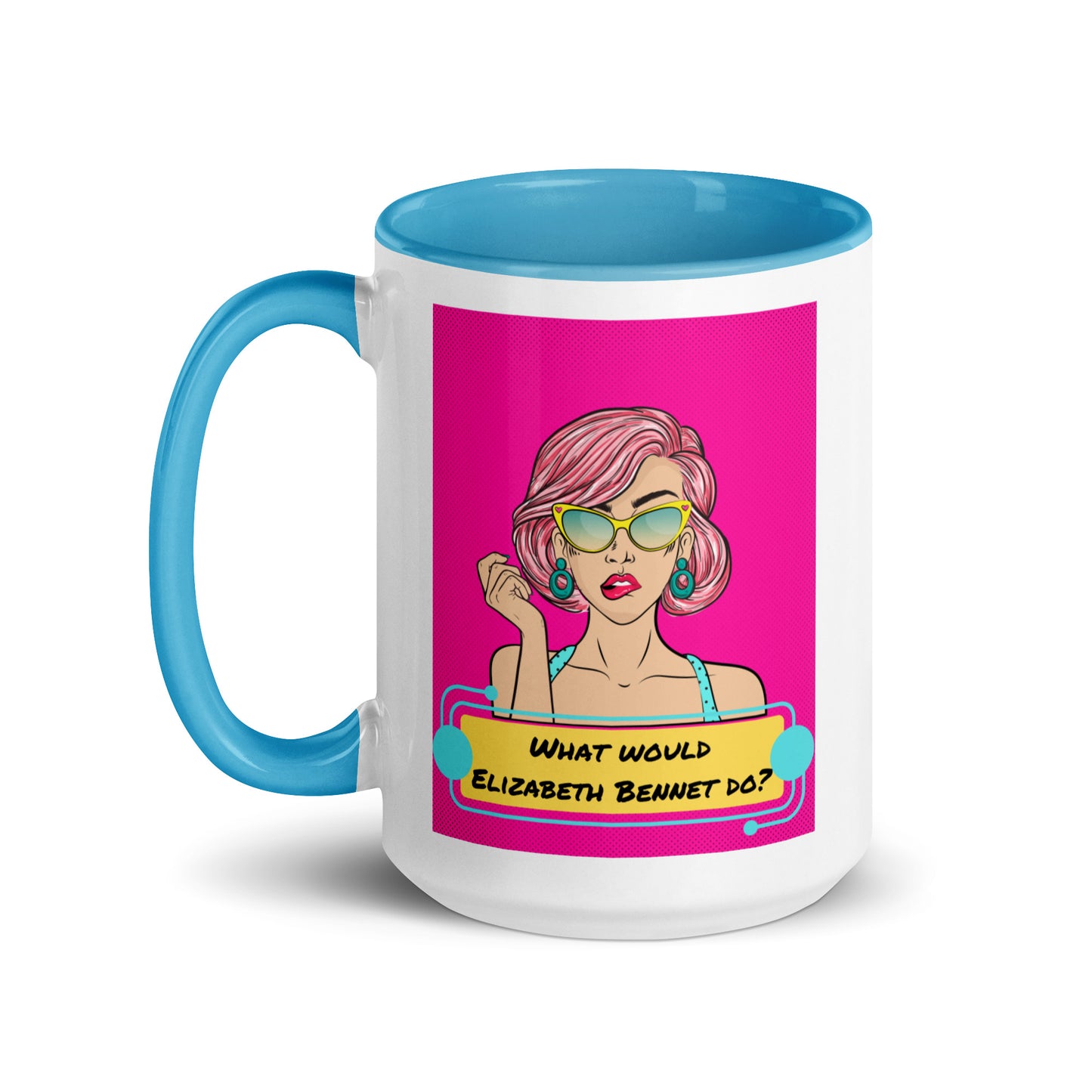 What would Elizabeth Bennet do? Mug with Color Inside