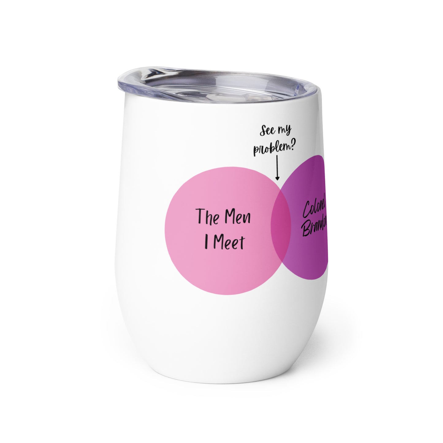 Venn Diagram Wine tumbler