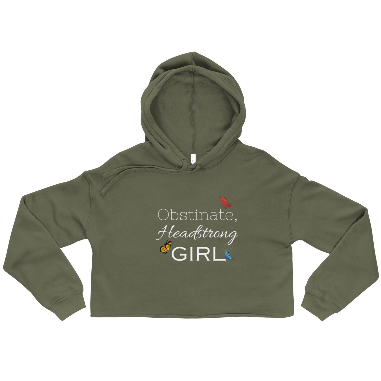 Obstinate, Headstrong Girl Crop Hoodie