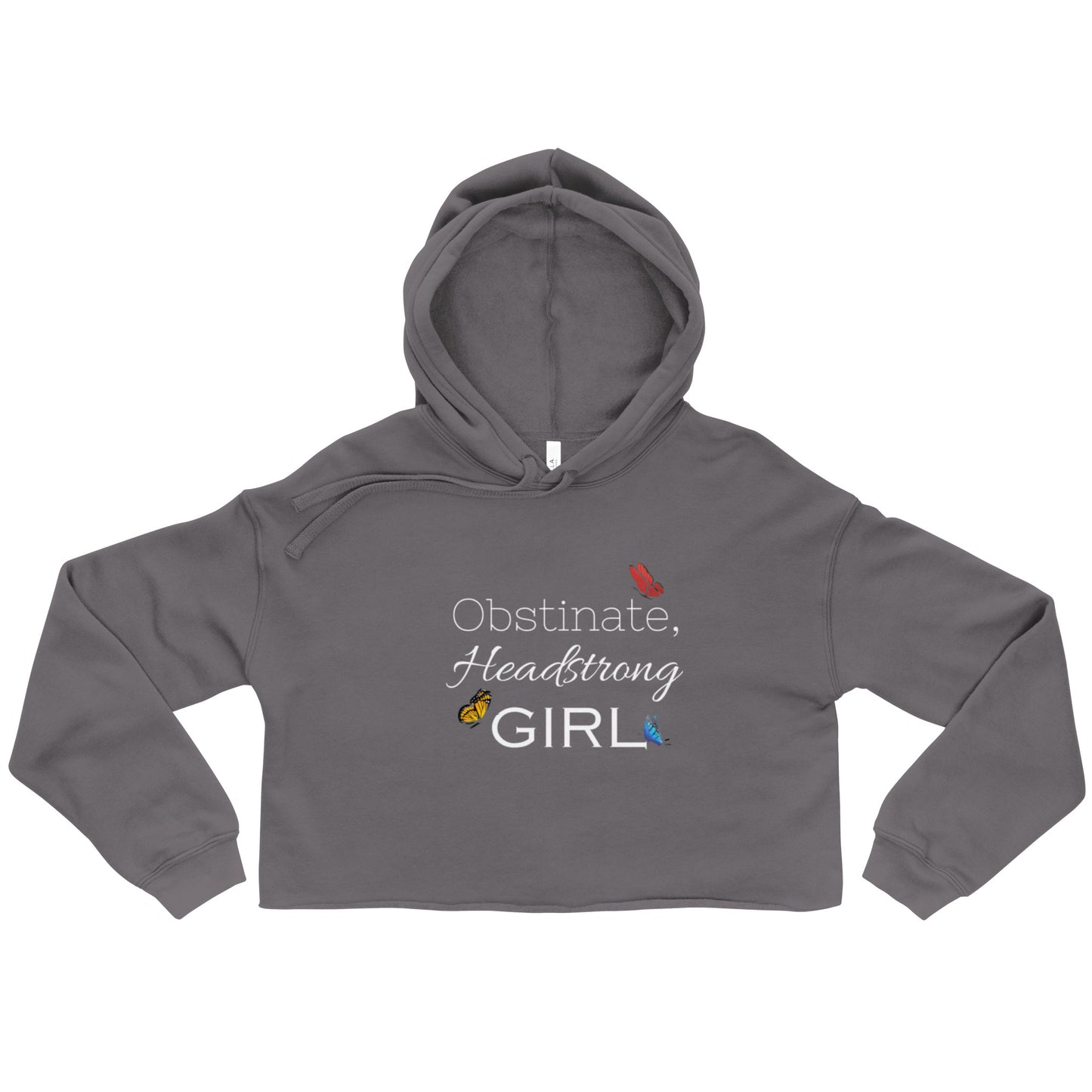 Obstinate, Headstrong Girl Crop Hoodie