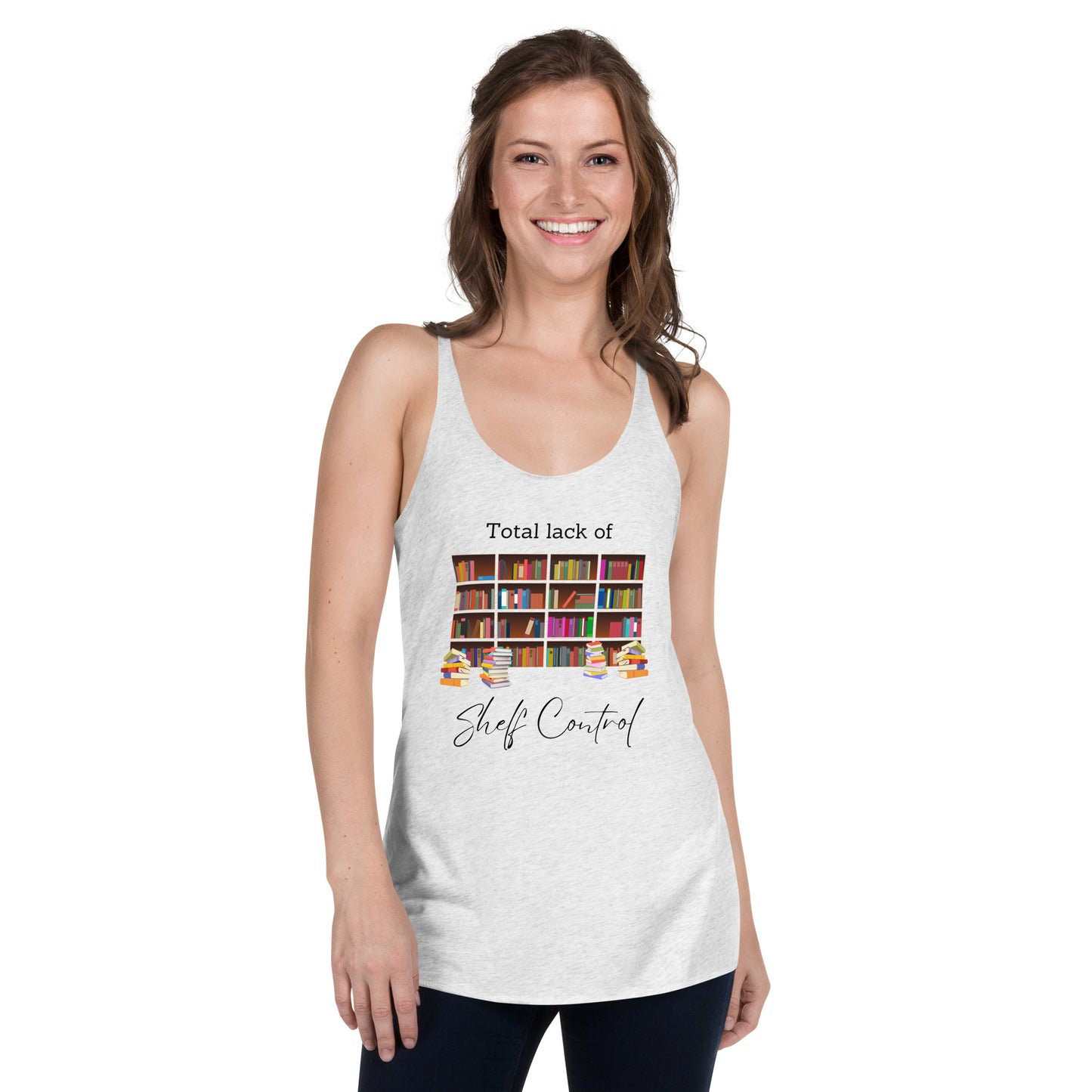 Total Lack of Shelf Control, Women's Racerback Tank