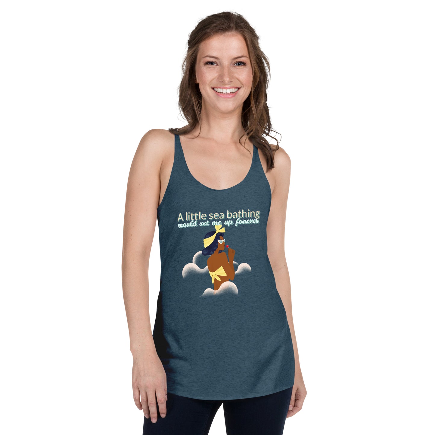 A Little Sea Bathing, Women's Racerback Tank