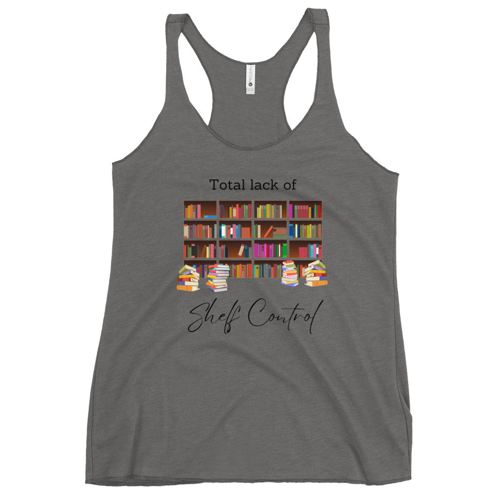 Total Lack of Shelf Control, Women's Racerback Tank
