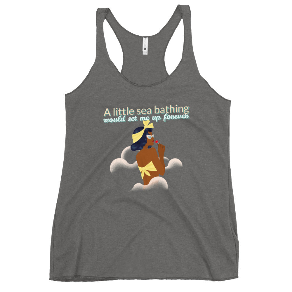 A Little Sea Bathing, Women's Racerback Tank