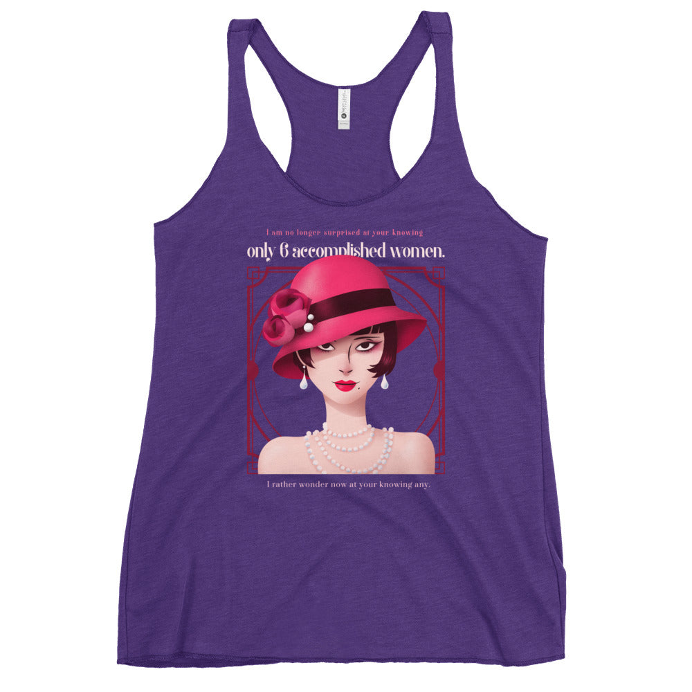 Accomplished Women, Art Deco style Women's Racerback Tank