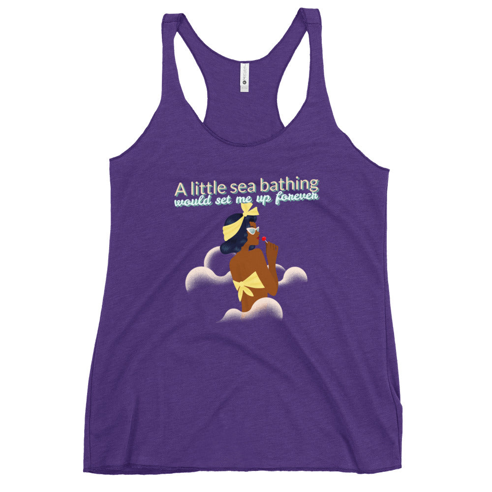 A Little Sea Bathing, Women's Racerback Tank