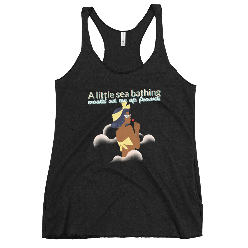 A Little Sea Bathing, Women's Racerback Tank
