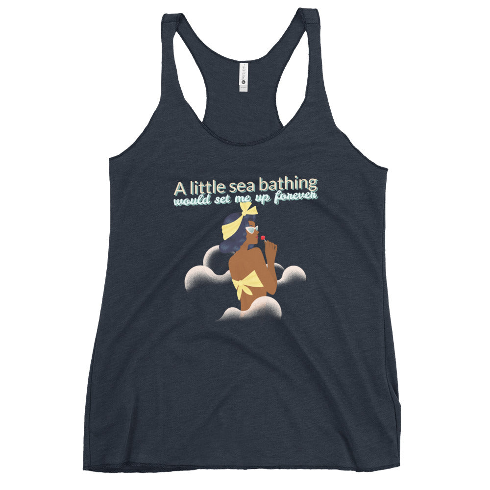 A Little Sea Bathing, Women's Racerback Tank