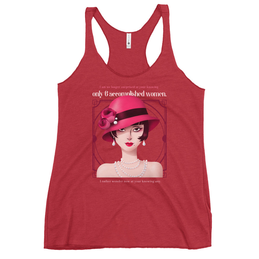 Accomplished Women, Art Deco style Women's Racerback Tank