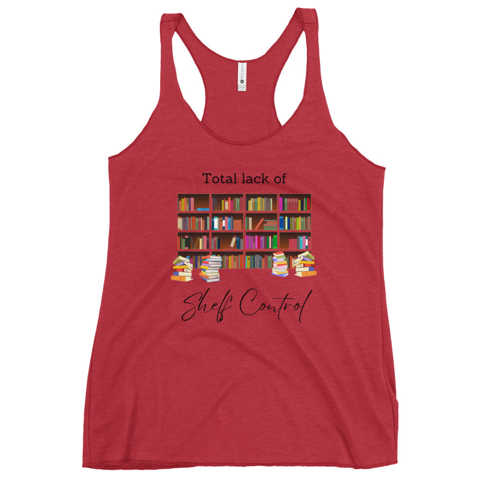 Total Lack of Shelf Control, Women's Racerback Tank