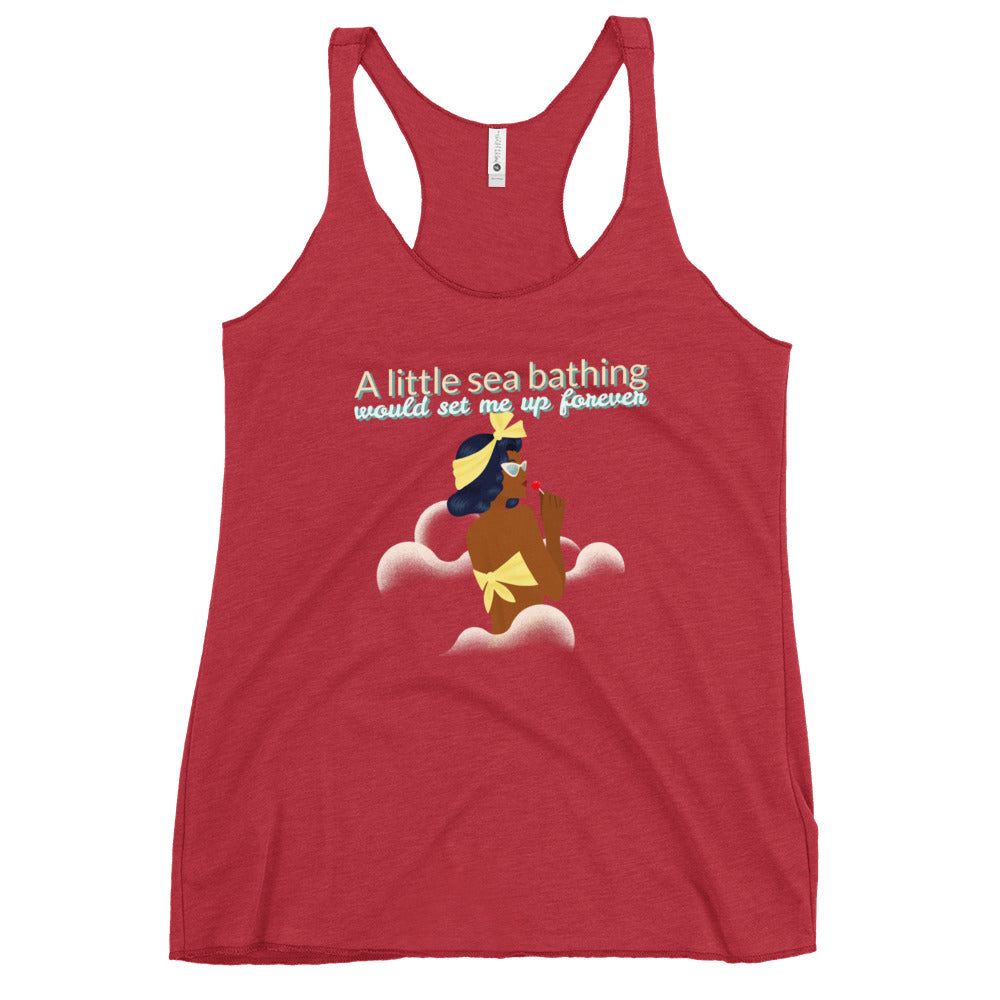 A Little Sea Bathing, Women's Racerback Tank
