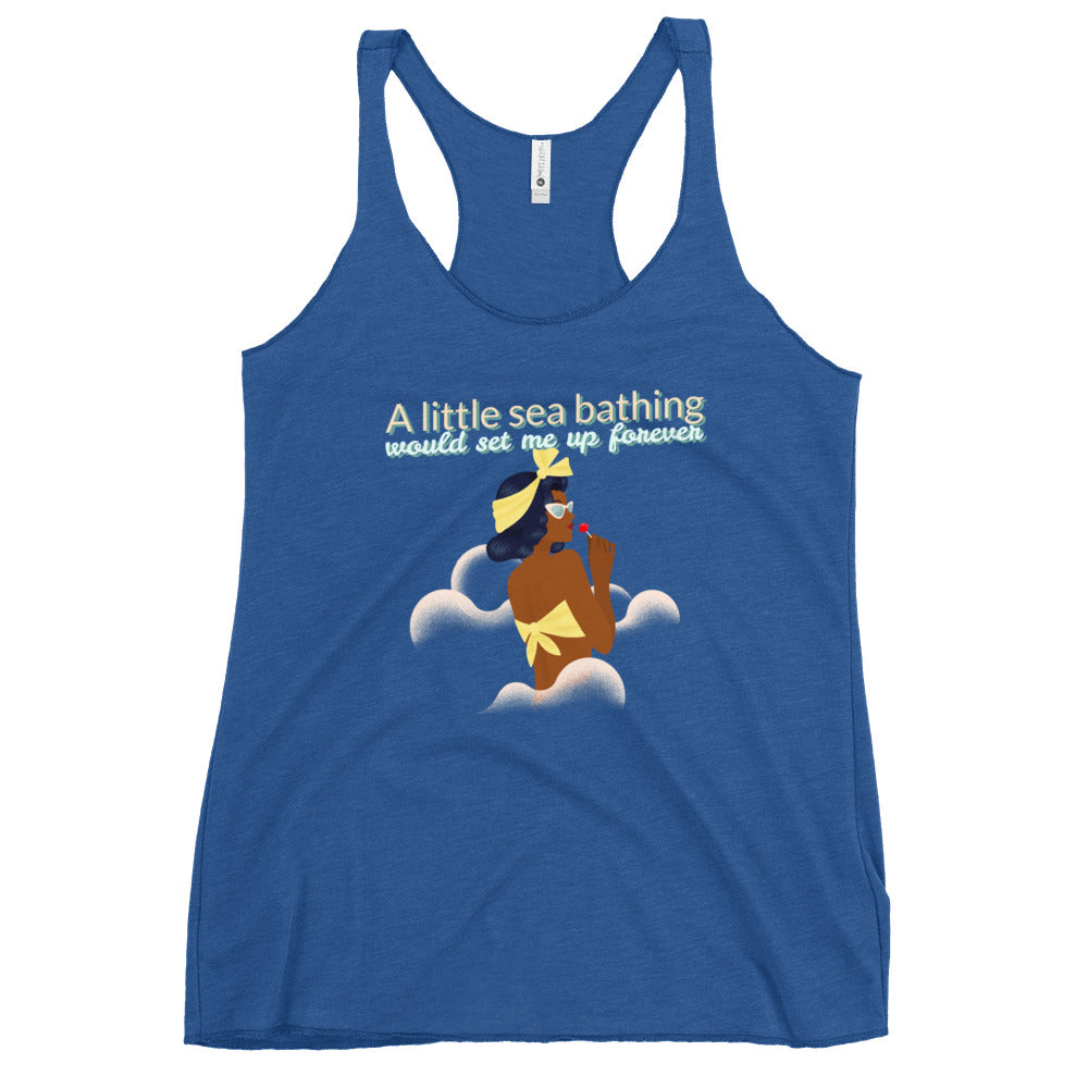 A Little Sea Bathing, Women's Racerback Tank