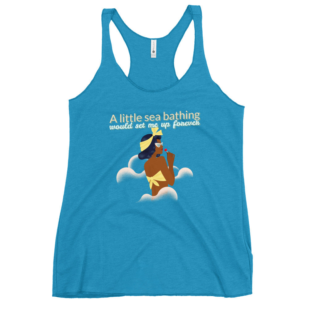 A Little Sea Bathing, Women's Racerback Tank