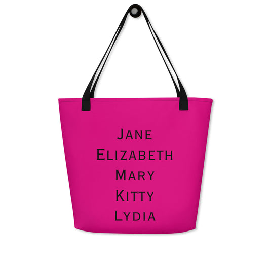 The Bennet Sisters Large Tote Bag