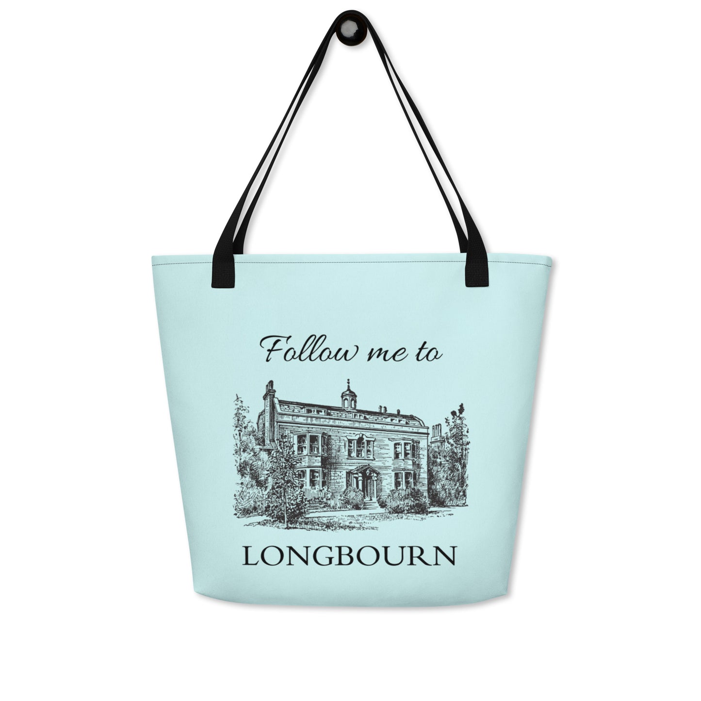 Follow Me to Longbourn Large Tote Bag