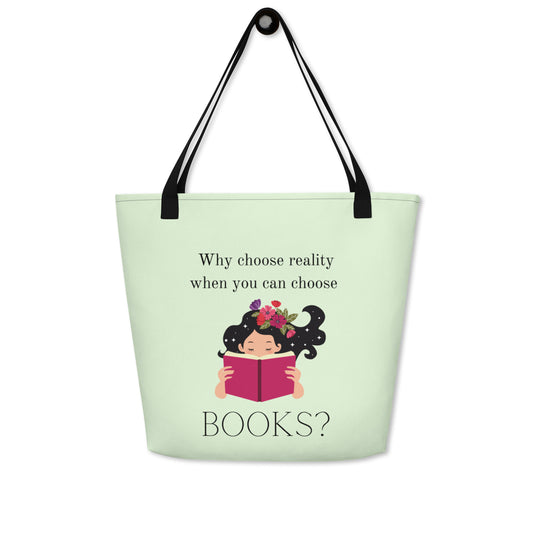Why Choose Reality Large Tote Bag
