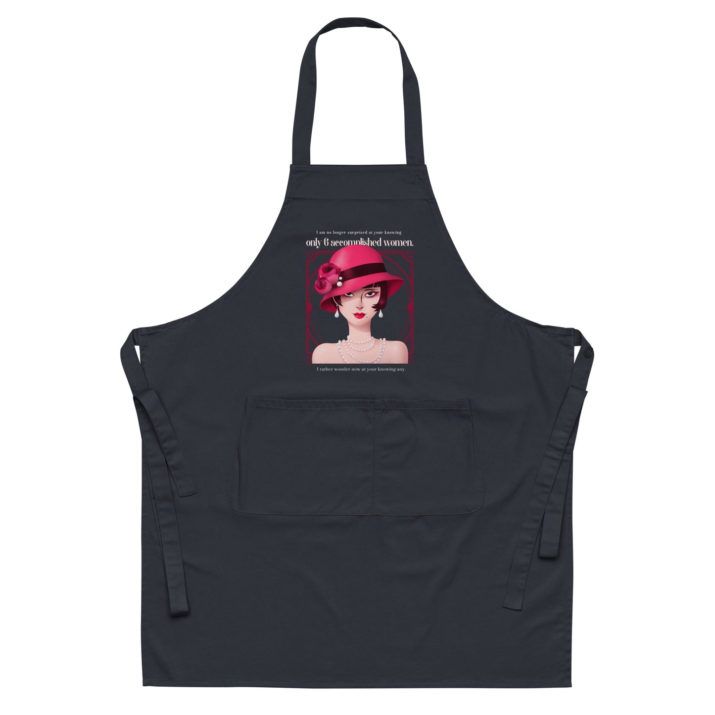 Art Deco - Accomplished Women Organic cotton apron