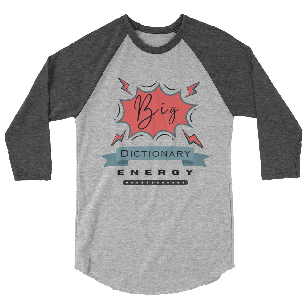 Big Dictionary 3/4 sleeve raglan shirt