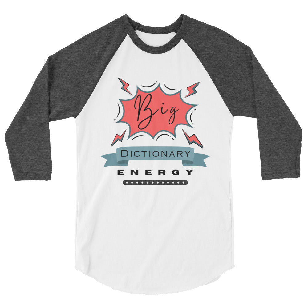 Big Dictionary 3/4 sleeve raglan shirt