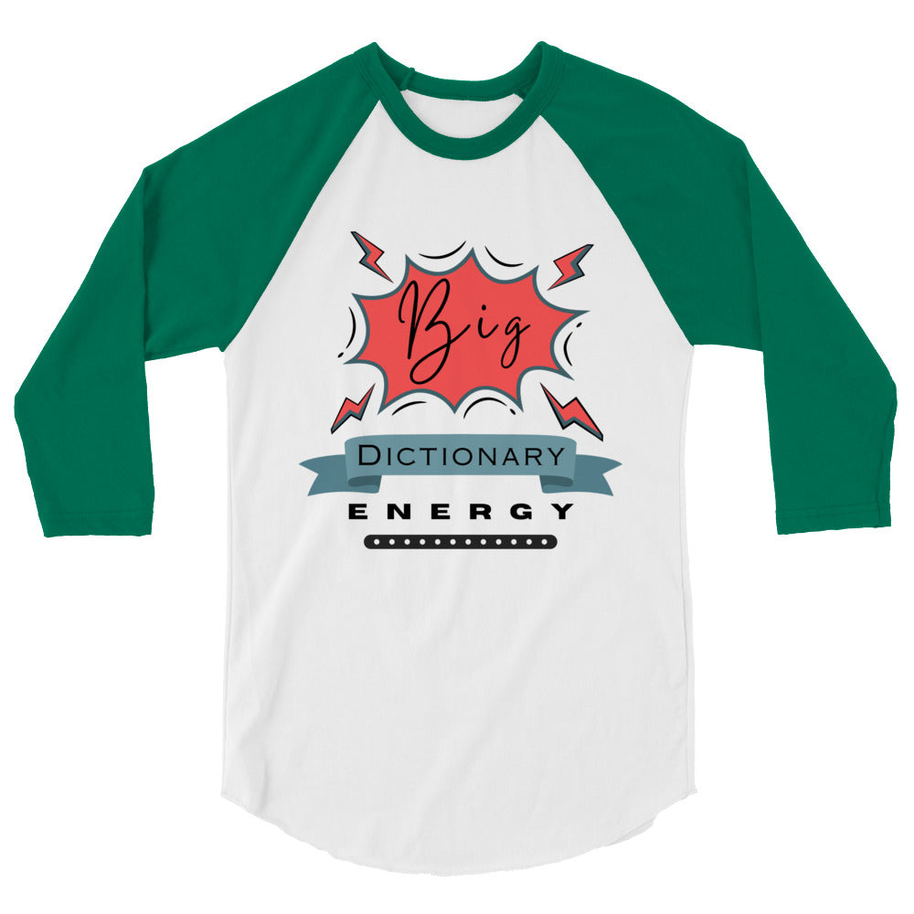 Big Dictionary 3/4 sleeve raglan shirt