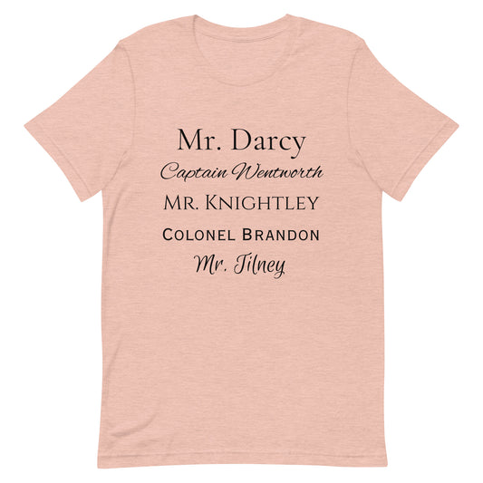 Austen Heroes Unisex T-shirt