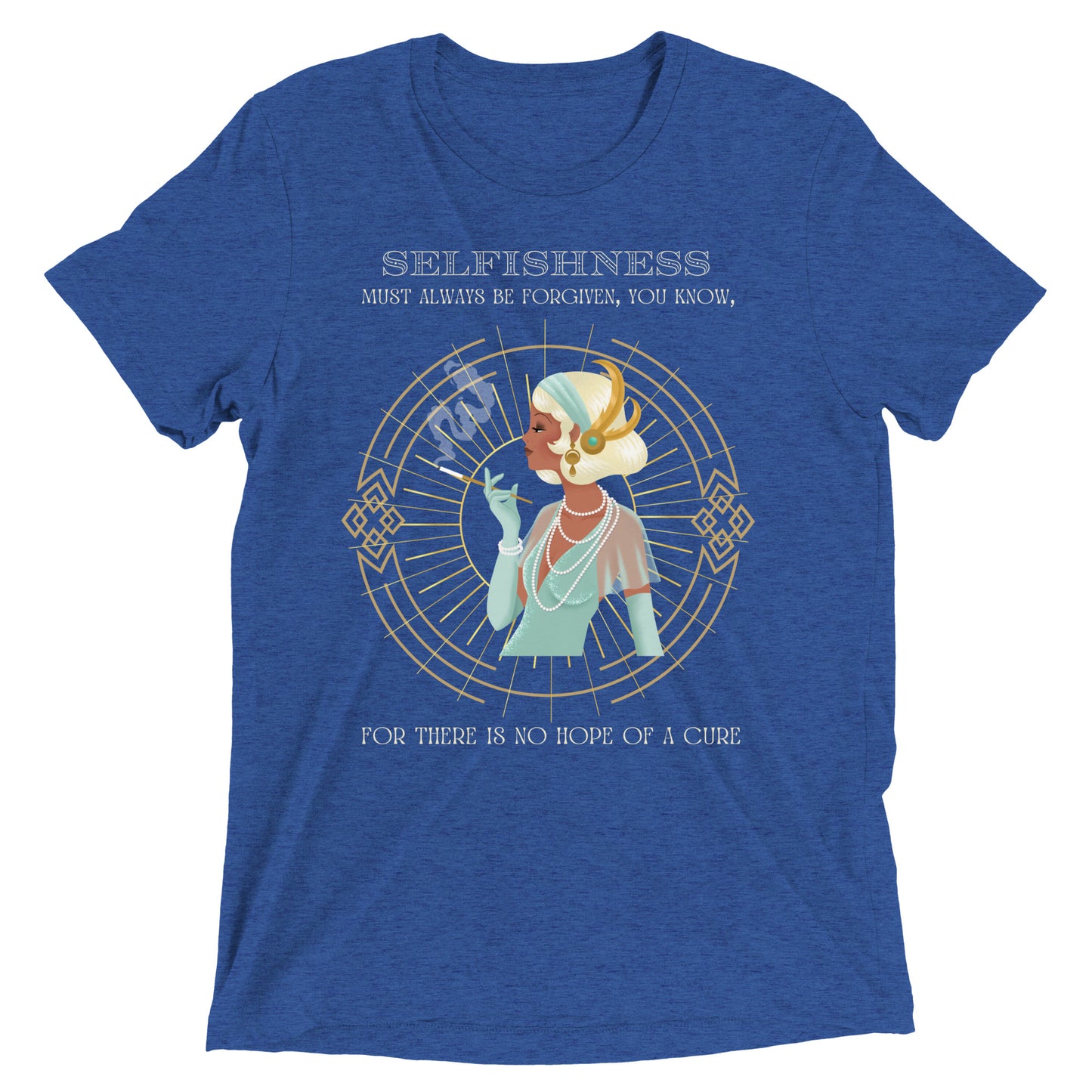 Art Deco - Selfishness Short sleeve tri-blend