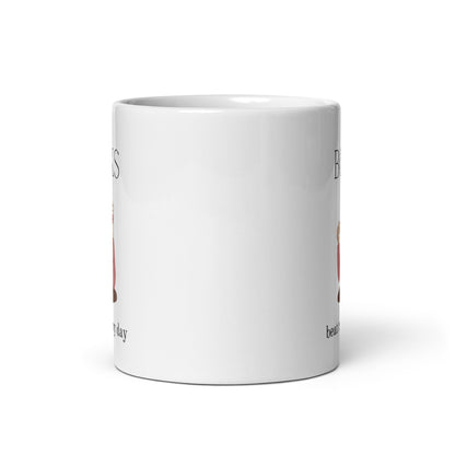 Books beat reality any day, White glossy mug