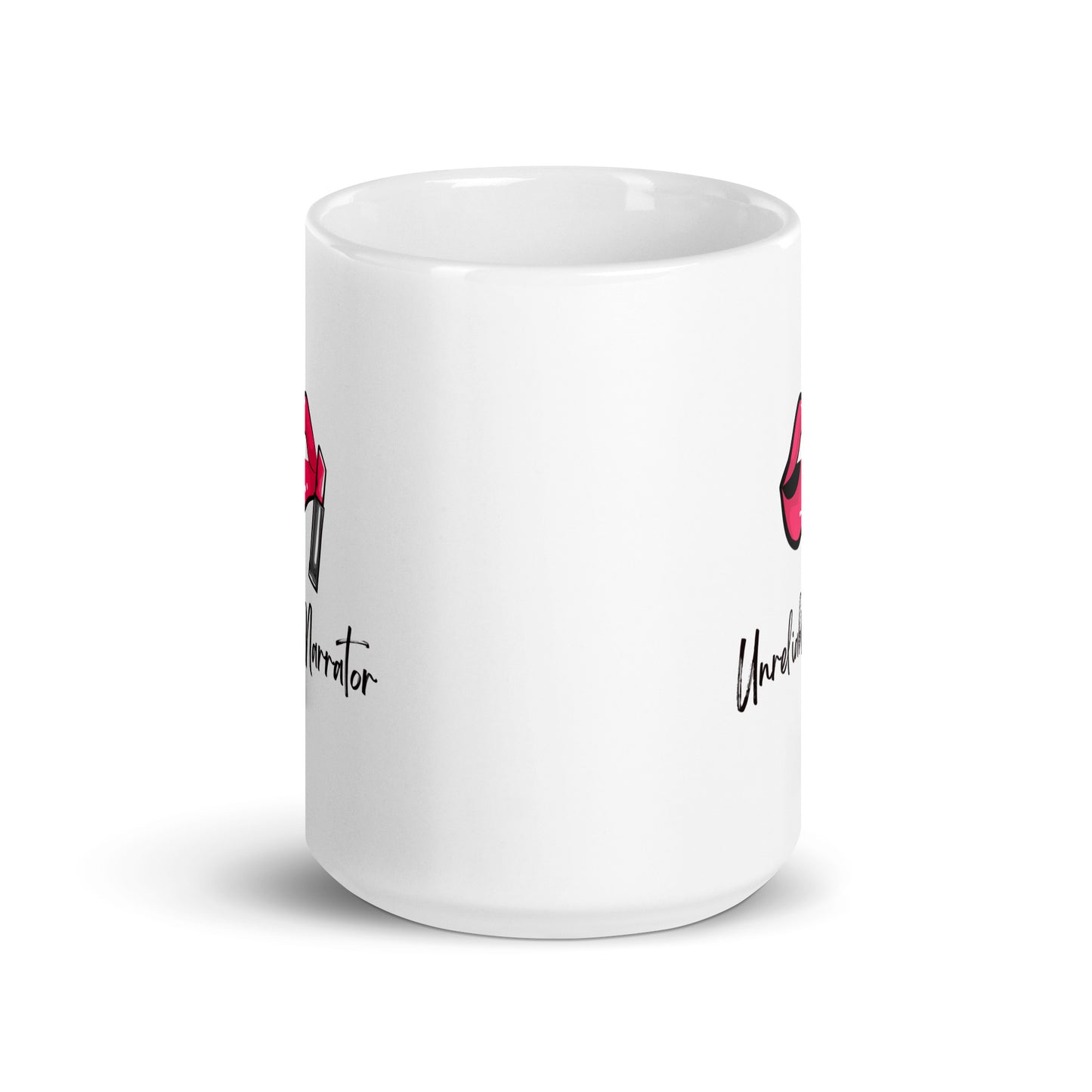 Unreliable Narrator, White glossy mug