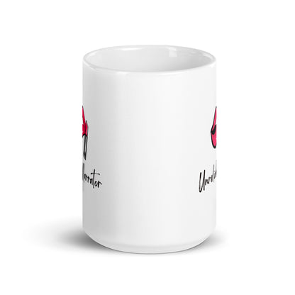 Unreliable Narrator, White glossy mug