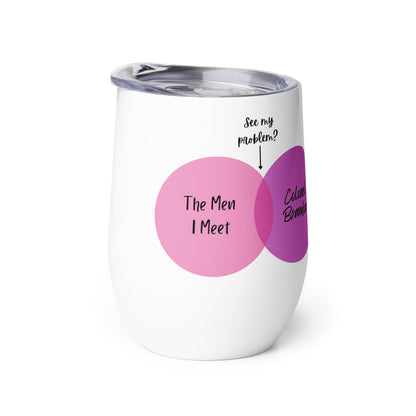 Venn Diagram Wine tumbler