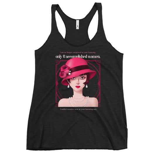 Accomplished Women, Art Deco style Women's Racerback Tank