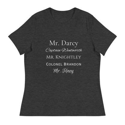 Austen Heroes, Women's Relaxed T-Shirt