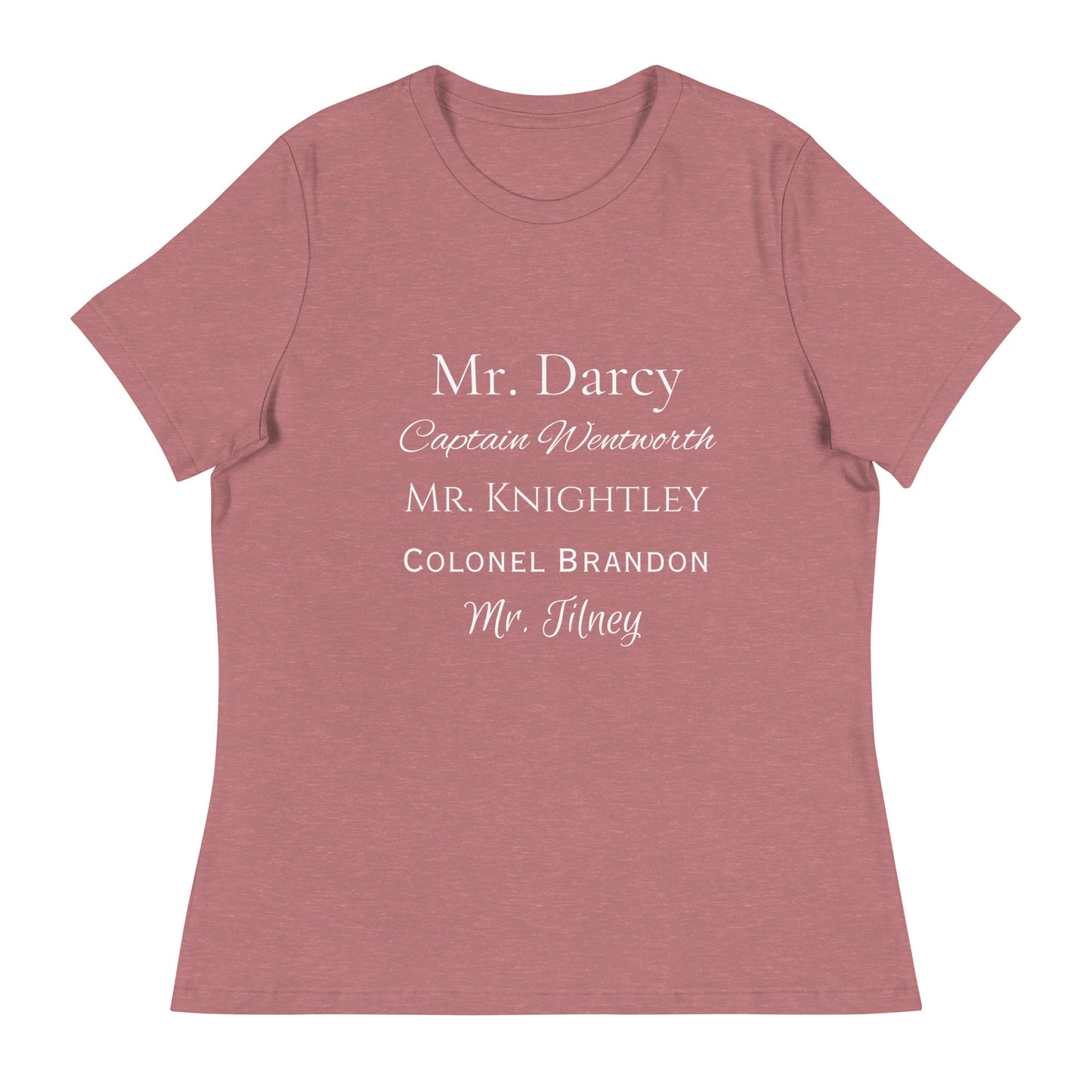 Austen Heroes, Women's Relaxed T-Shirt