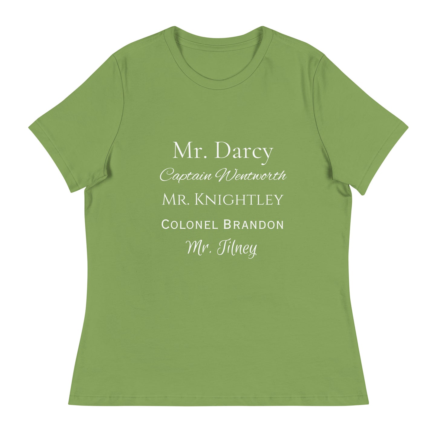 Austen Heroes, Women's Relaxed T-Shirt