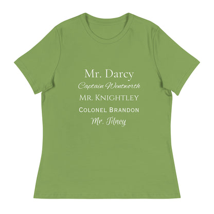 Austen Heroes, Women's Relaxed T-Shirt