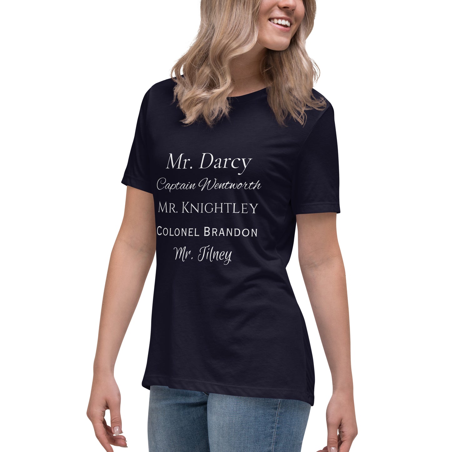 Austen Heroes, Women's Relaxed T-Shirt